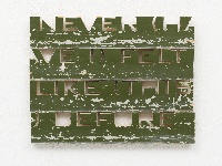 Simon Benson, Never (Have I) Felt Like (This) Before, 2011, wandobject: verf/hout, 37 x 47.5 x 3.5 cm.
PHŒBUS•Rotterdam